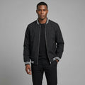 Men’s Lightweight Windbreaker Jacket – Casual Black Spring/Fall Bomber with Pockets