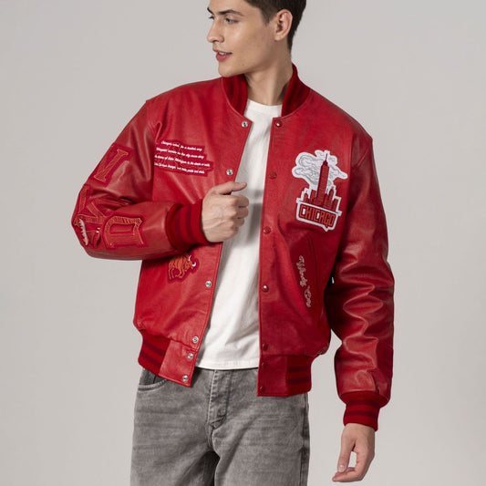 Chicago Online Exclusive All Leather Letterman Jacket