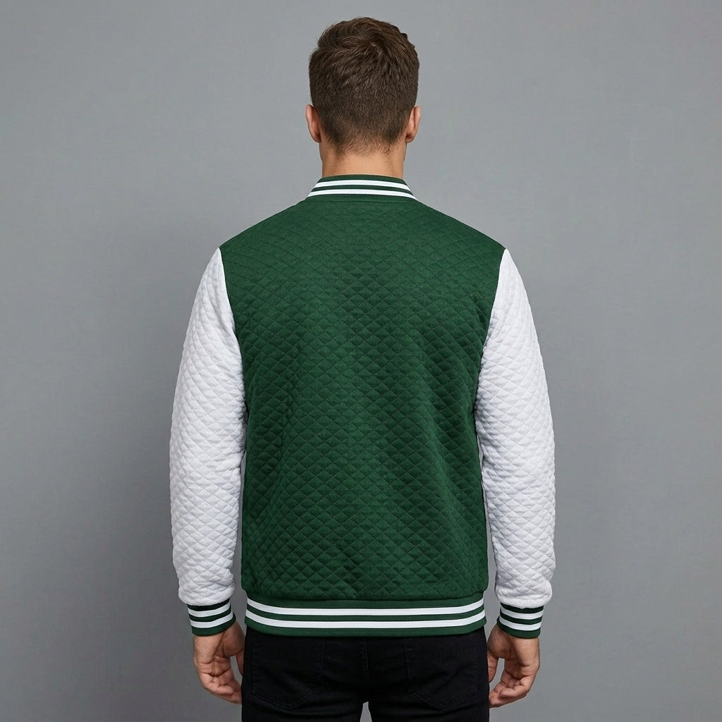 Men’s Lightweight Varsity Jacket – Casual Bomber Coat