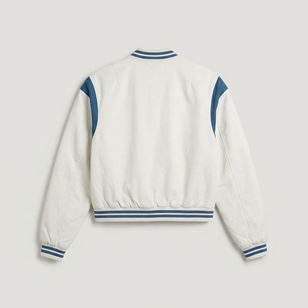 Arctic White Women’s Varsity Jacket