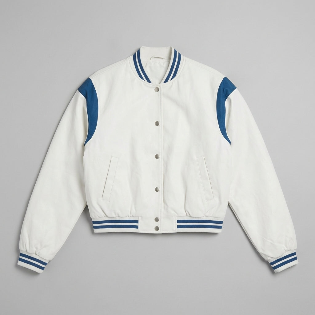 Arctic White Women’s Varsity Jacket