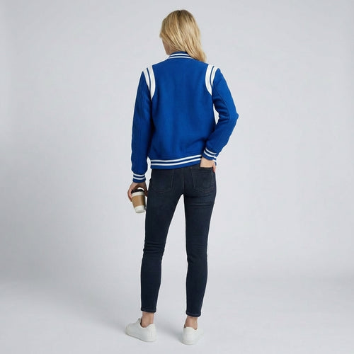 Arctic Blue Women’s Varsity Jacket
