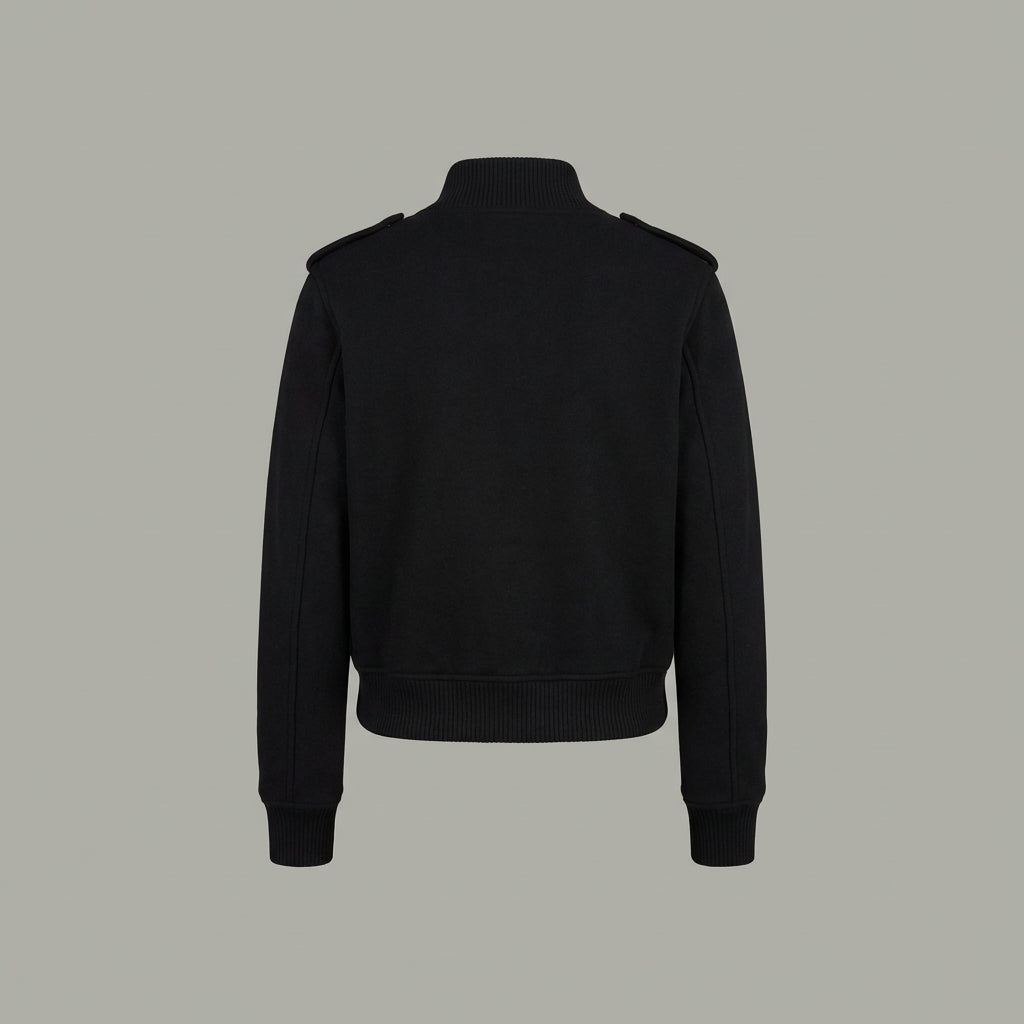 Black Luxe Women’s Varsity Jacket