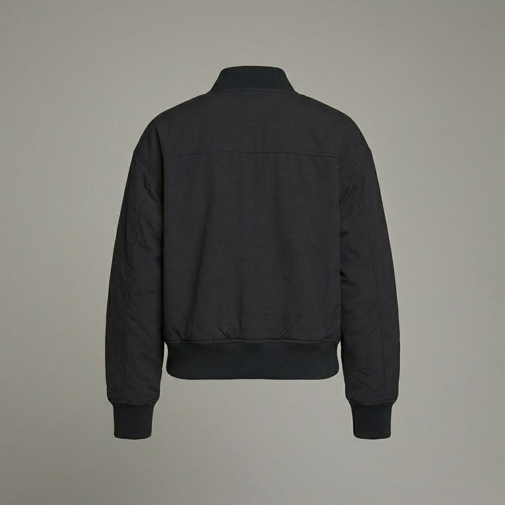 Black Night Spark Varsity Streetwear Jacket