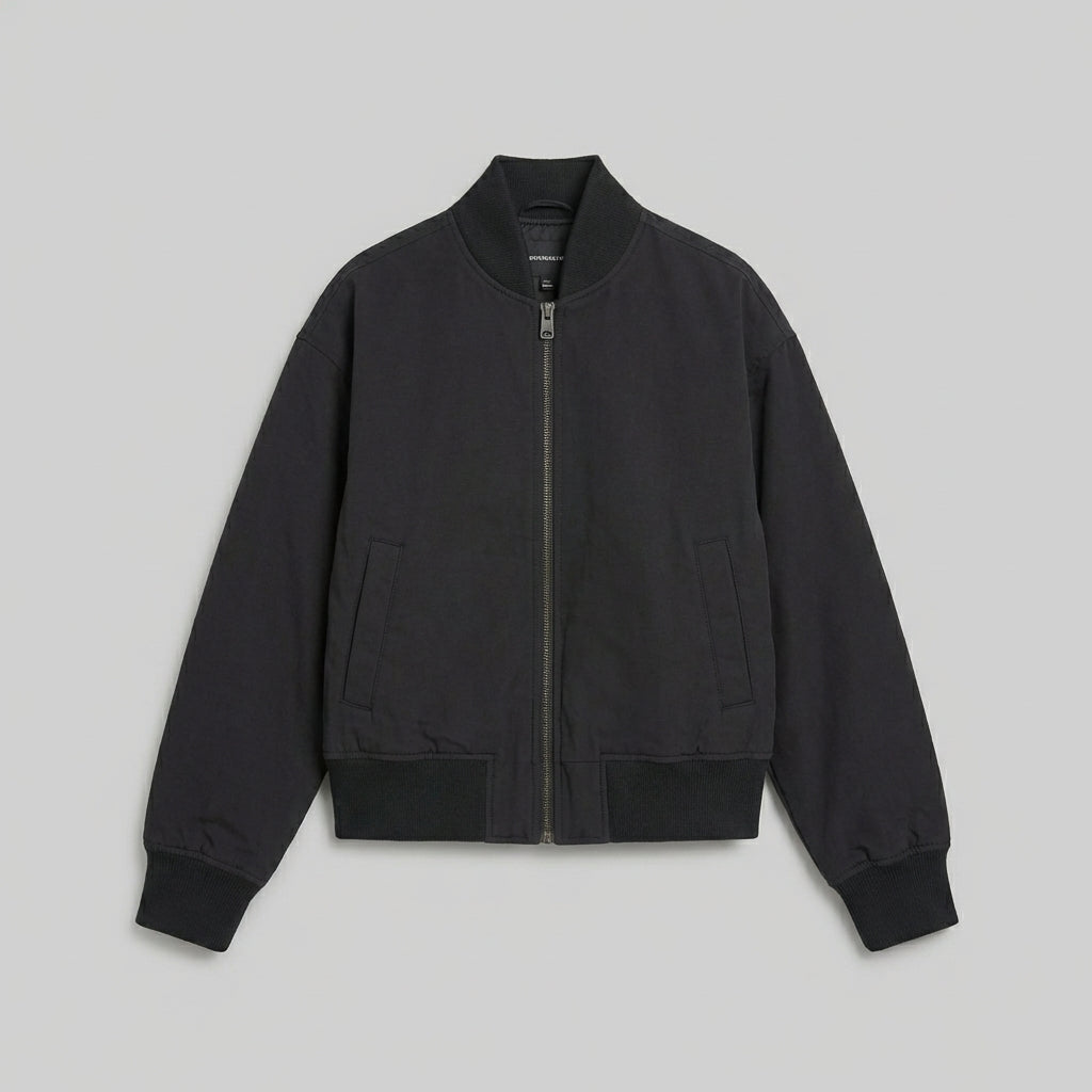 Black Night Spark Varsity Streetwear Jacket
