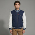 Men’s Blue Letterman Jacket – Classic Varsity Bomber