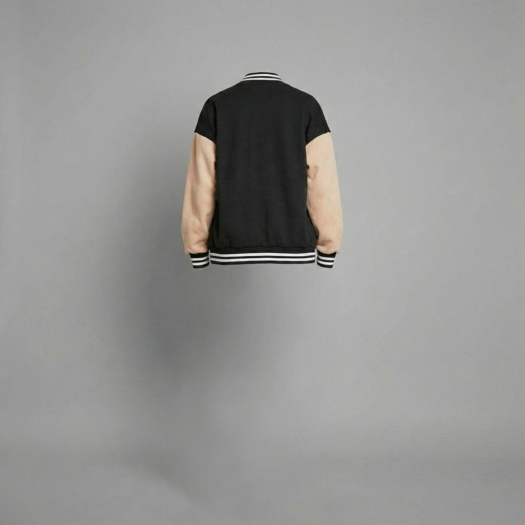 Blackstone Beige Women’s Varsity Jacket