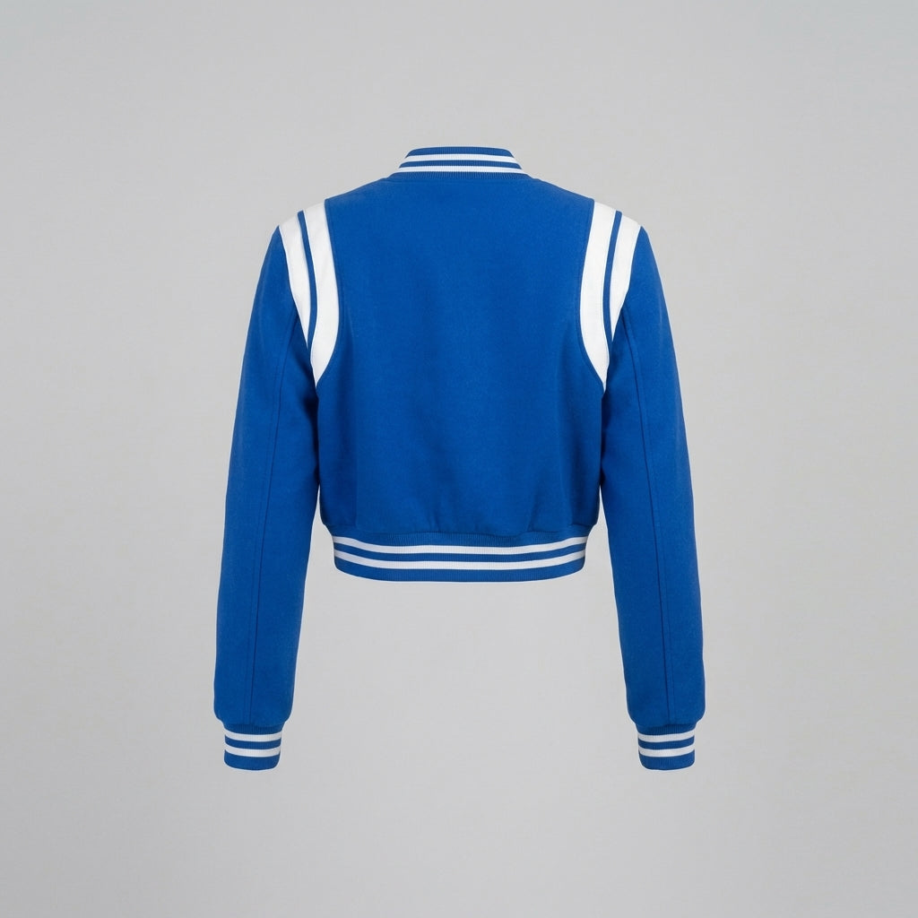 Blue Horizon Women’s Sky Blue Varsity Letterman Jacket