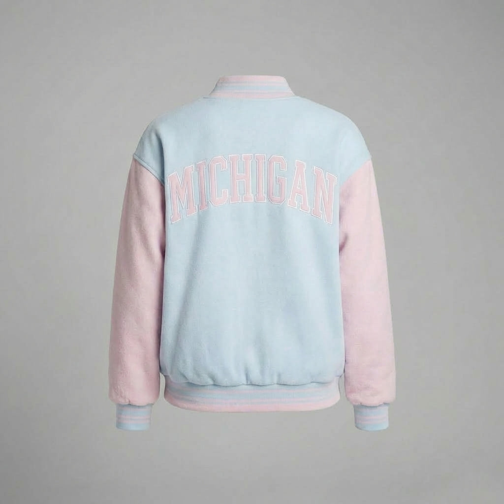 Blush Blue Women’s Varsity Jacket