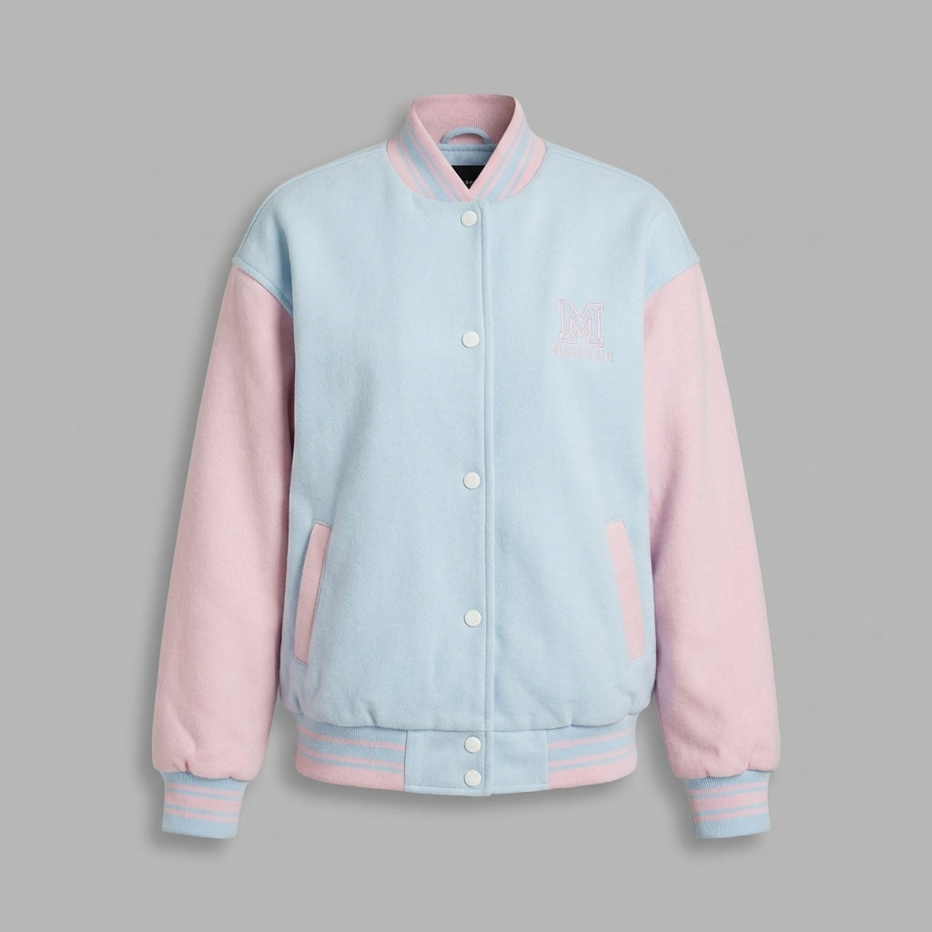 Blush Blue Women’s Varsity Jacket