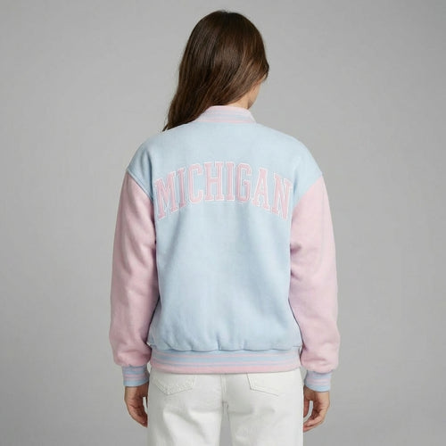 Blush Blue Women’s Varsity Jacket