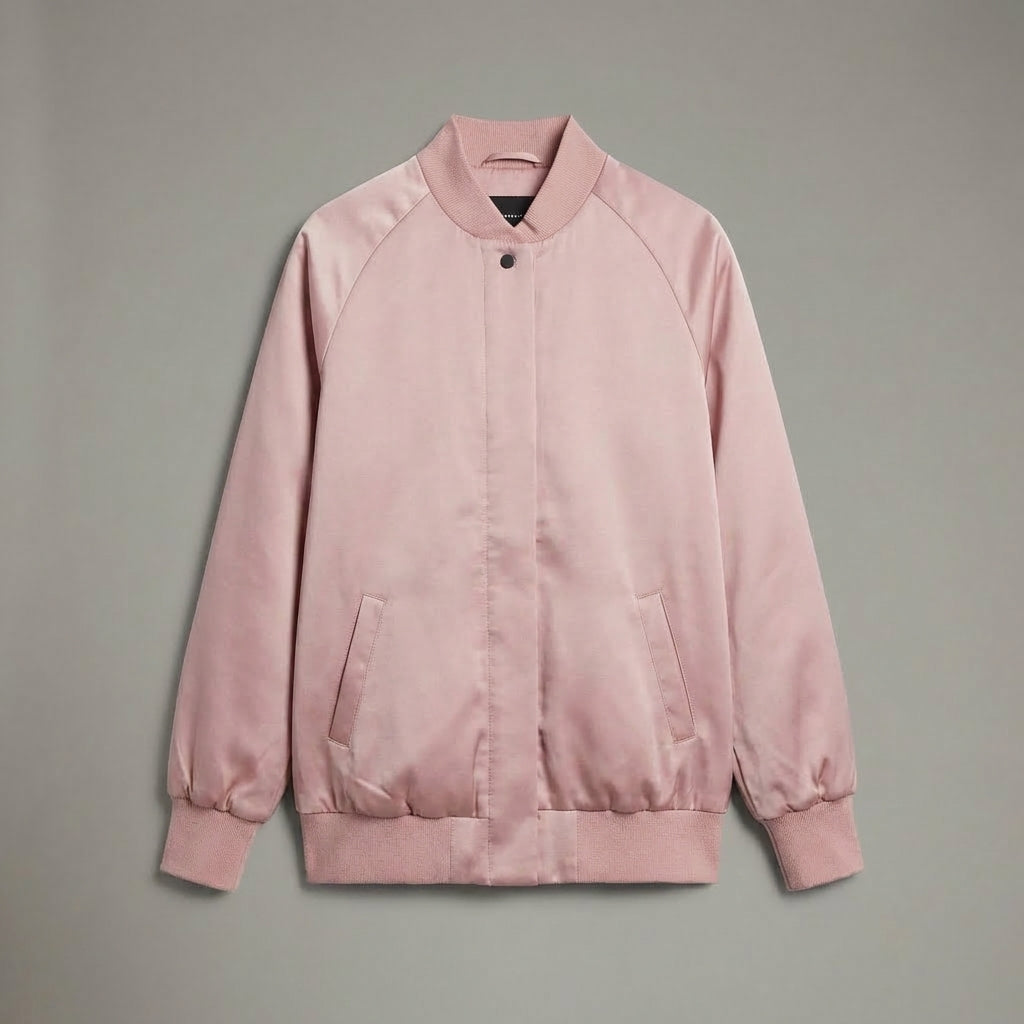 Blush Pink Women’s Varsity Jacket