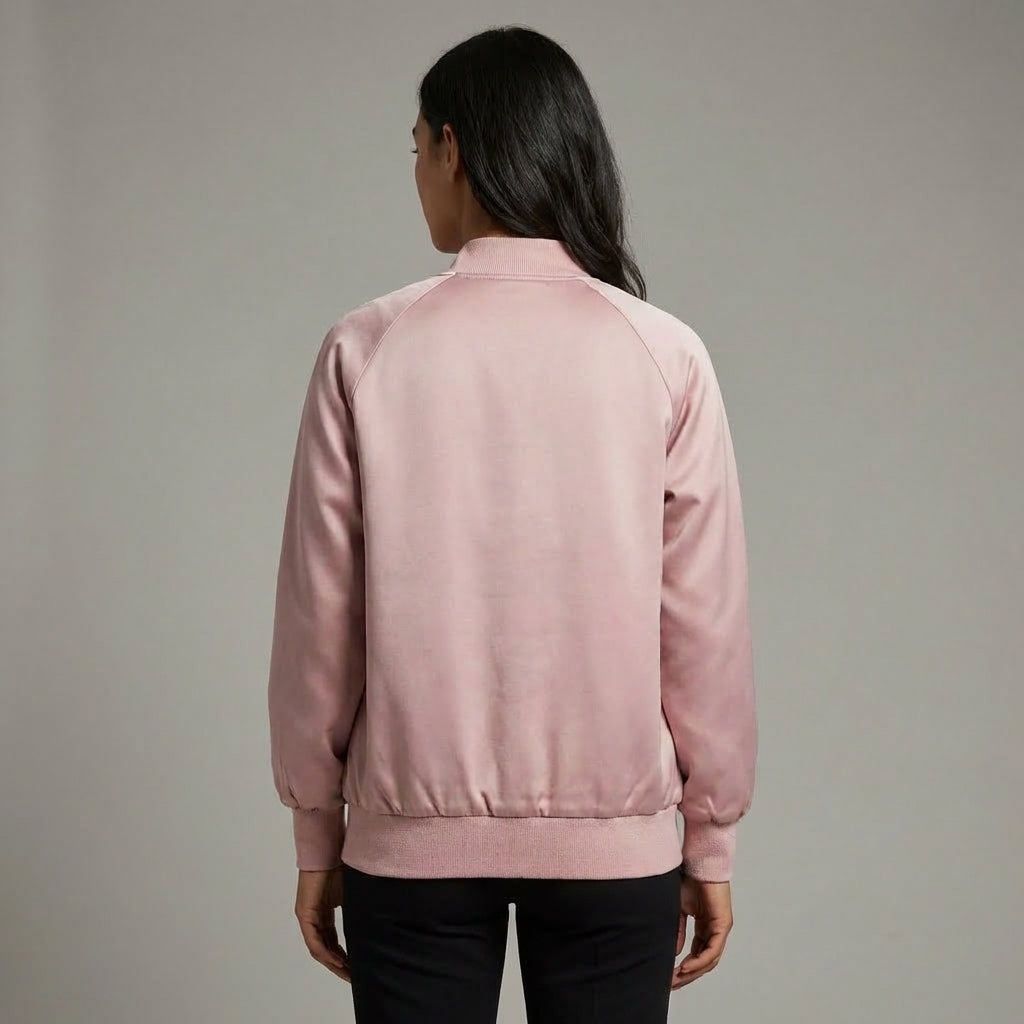Blush Pink Women’s Varsity Jacket