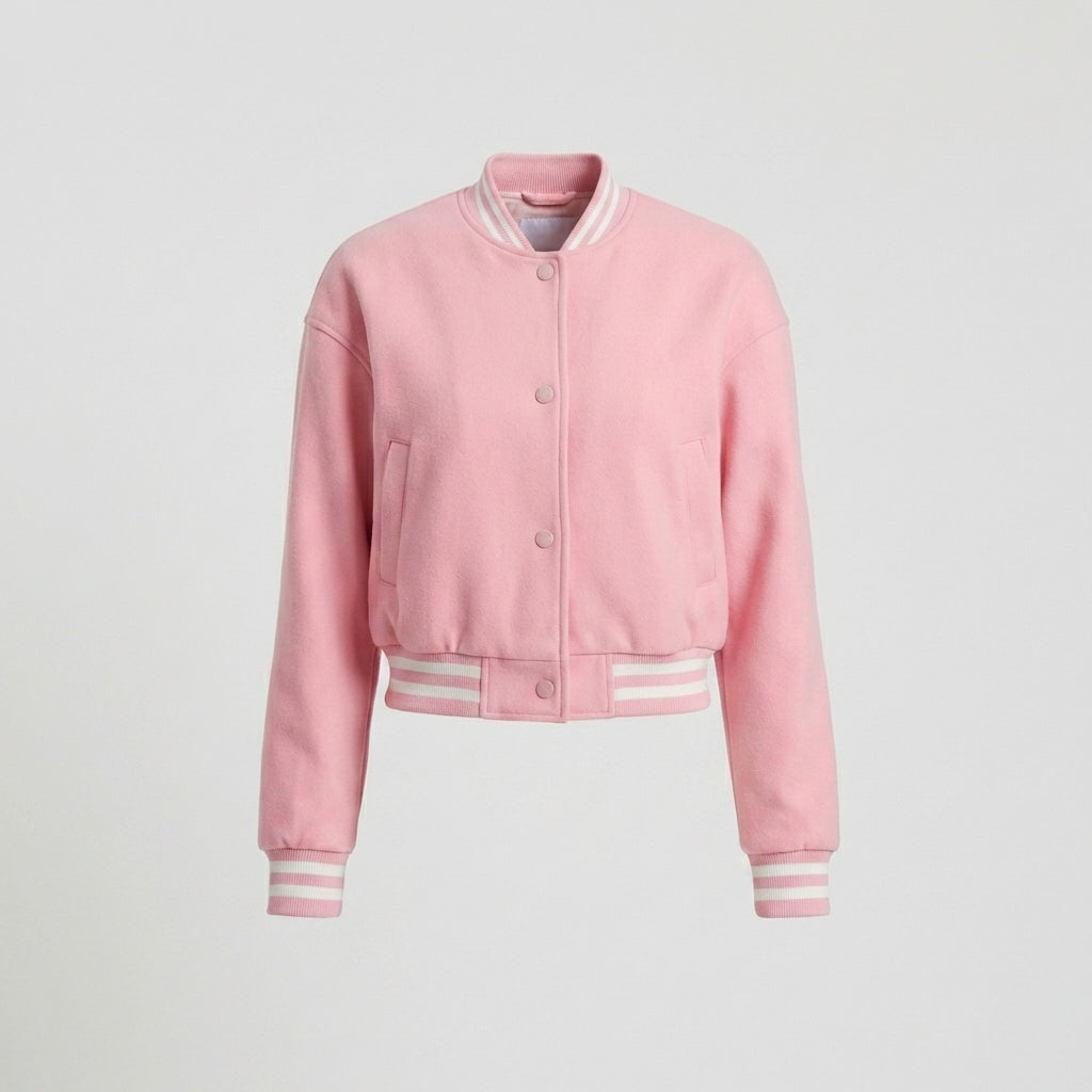 Blush Royale Classic Women’s Varsity Jacket