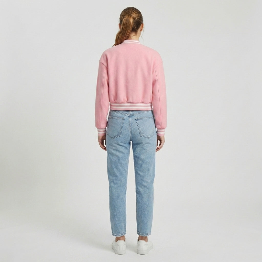 Blush Royale Classic Women’s Varsity Jacket