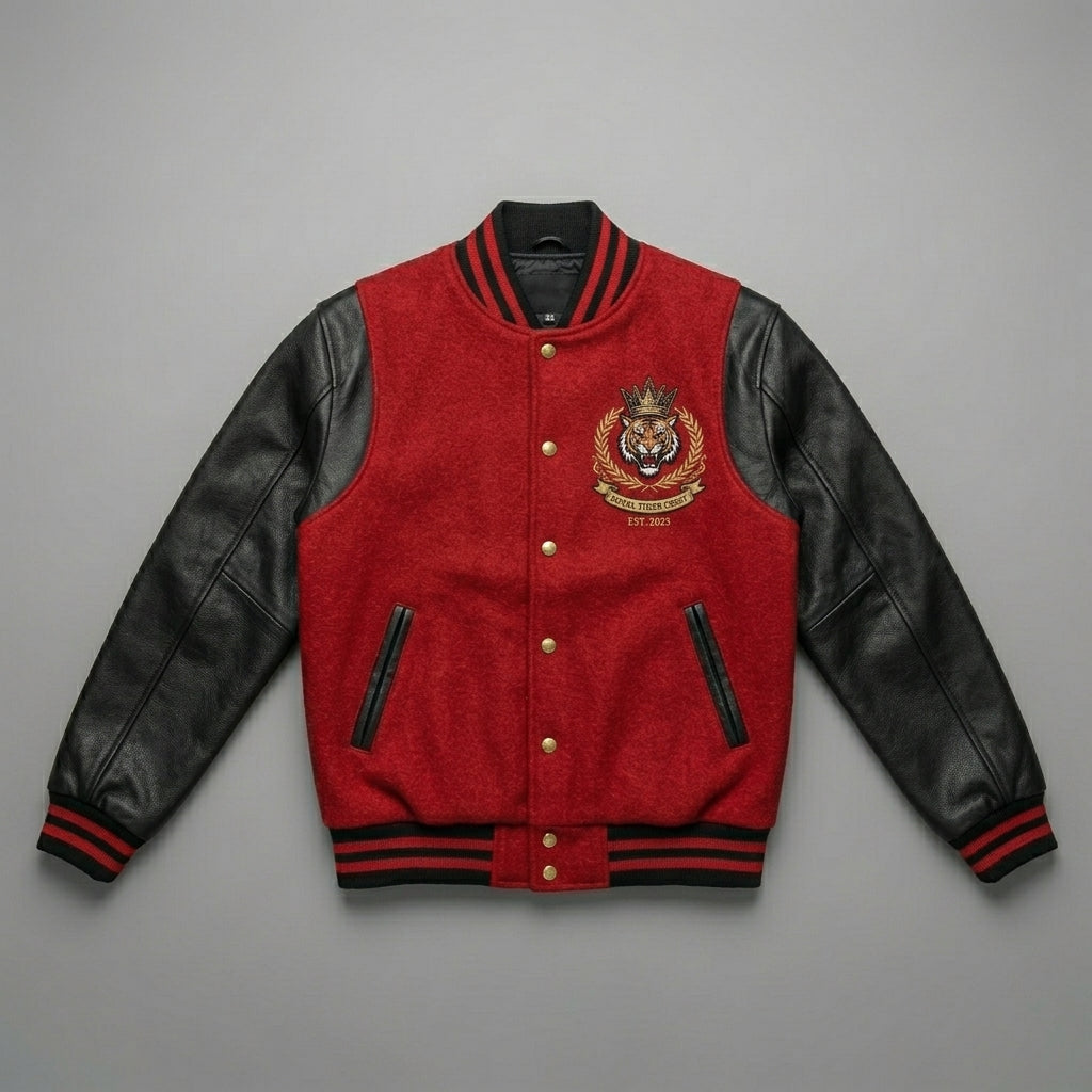 Men’s Retro Wool Varsity Letterman Jacket – College Streetwear