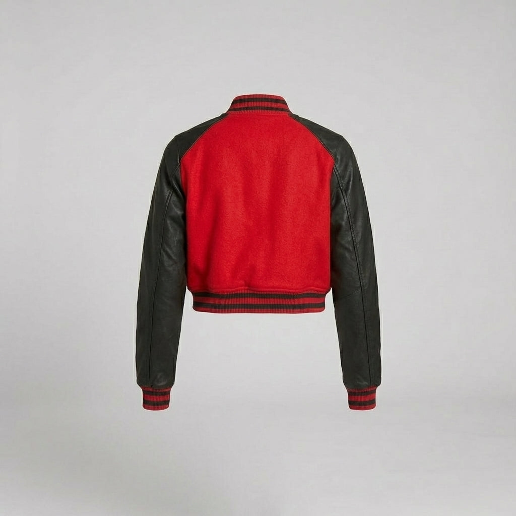 Crimson Heat Classic Varsity Jacket