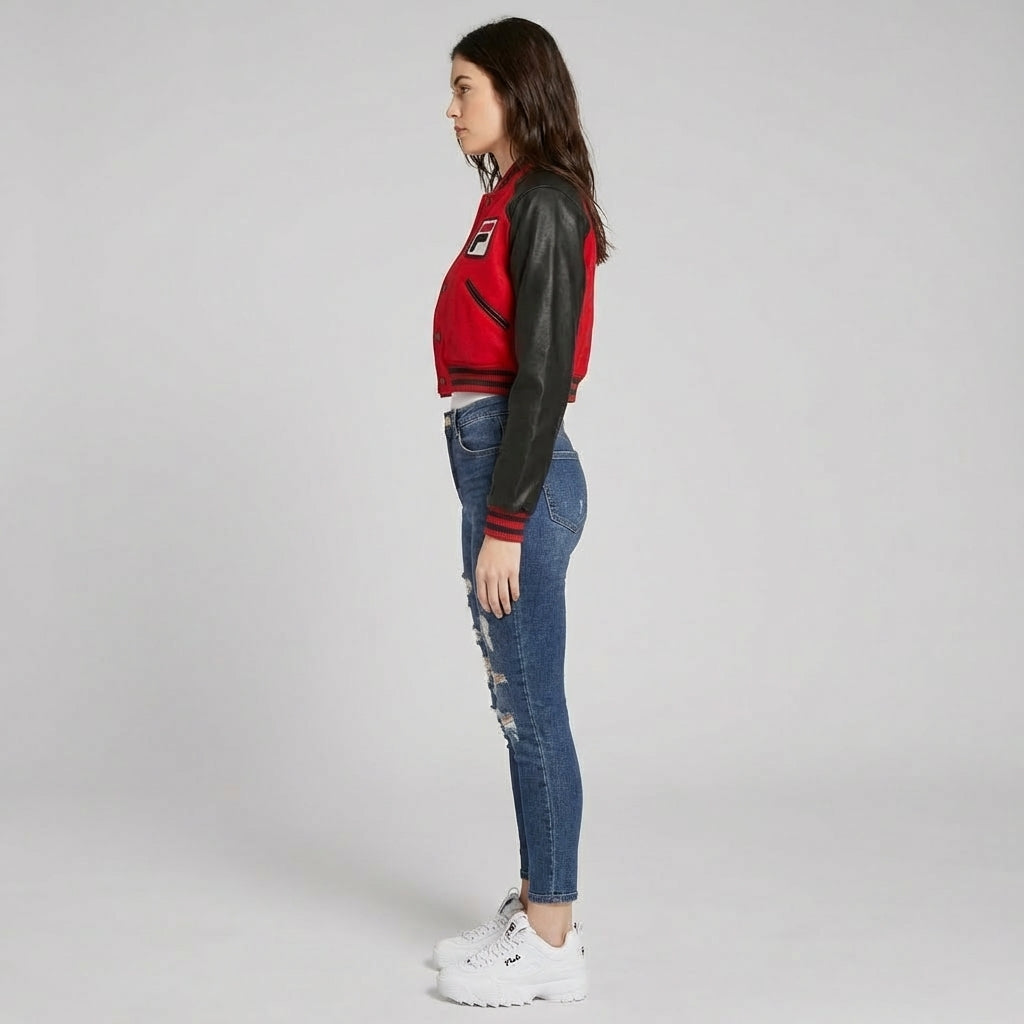 Crimson Heat Classic Varsity Jacket