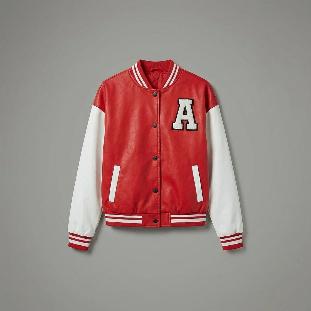 Crimson & White Women’s Varsity Jacket