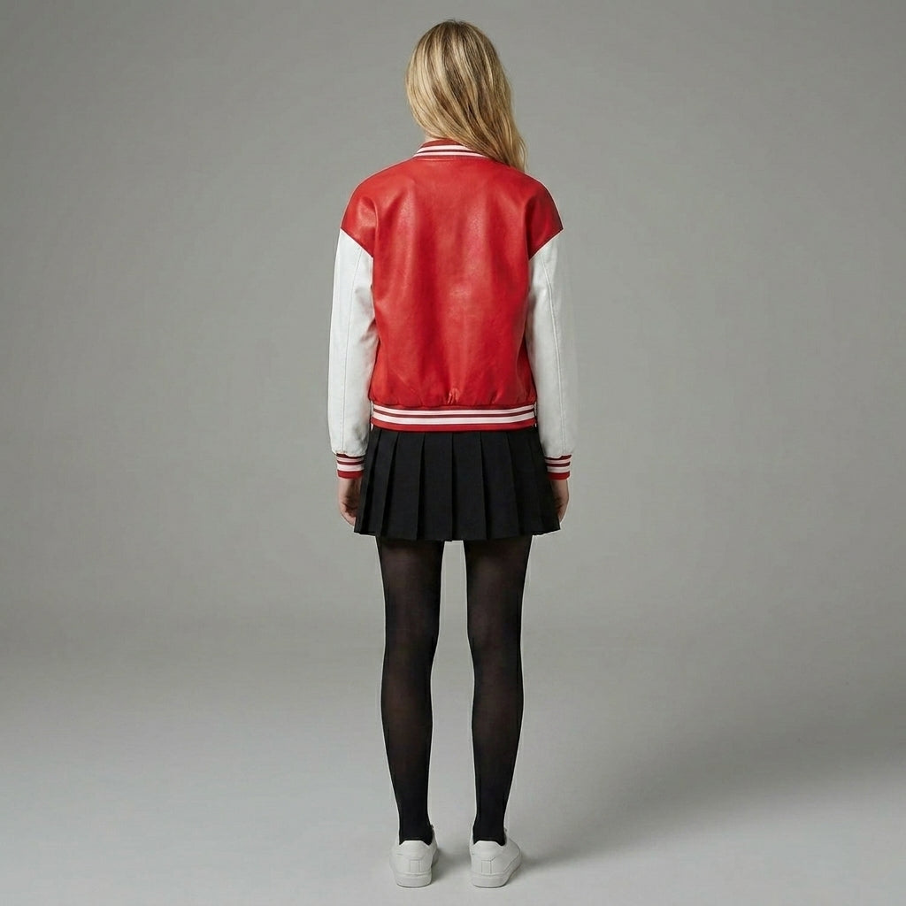 Crimson & White Women’s Varsity Jacket