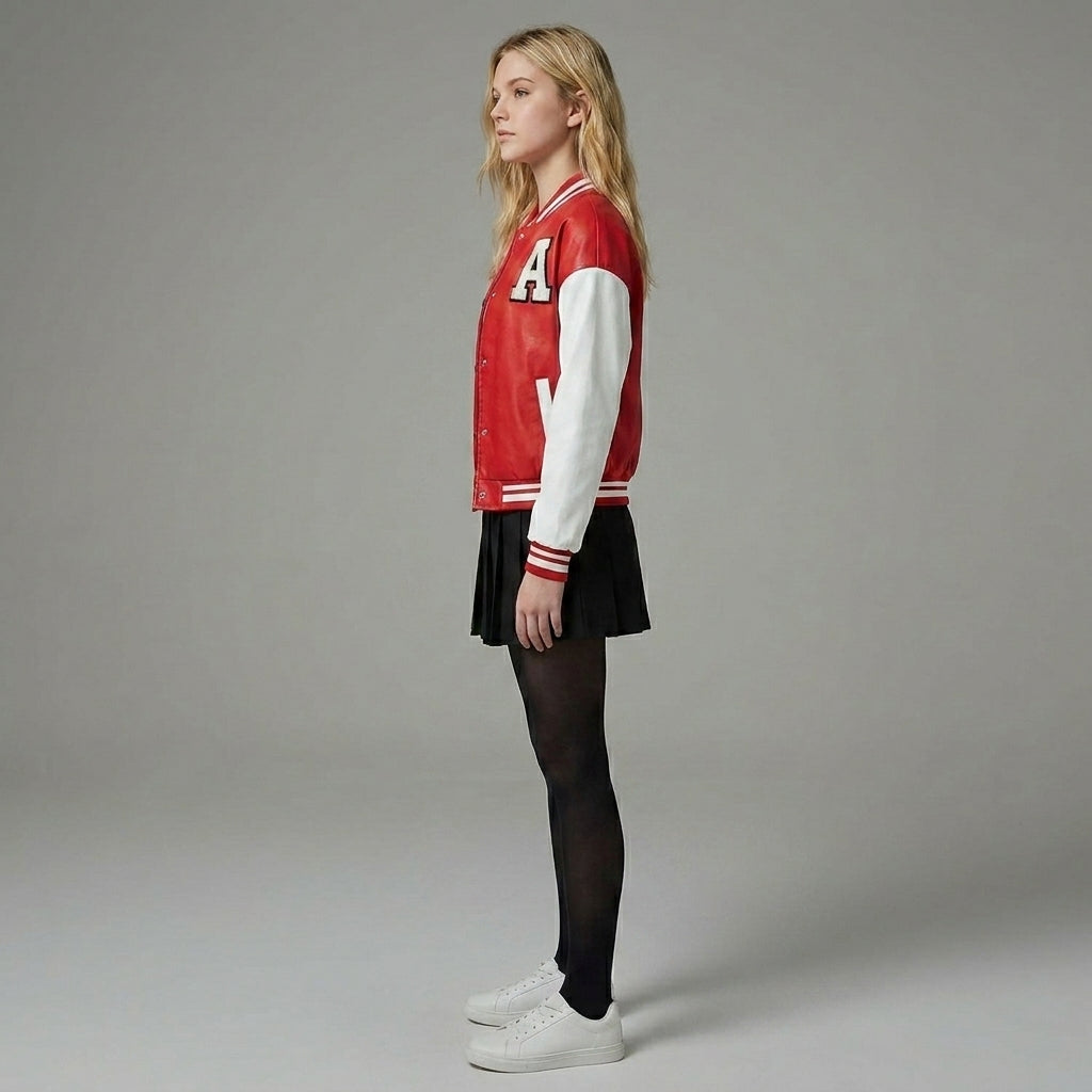 Crimson & White Women’s Varsity Jacket