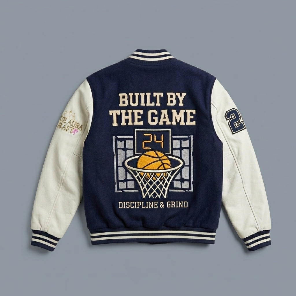Custom Basketball Varsity Jacket – Embroidered Letterman Style