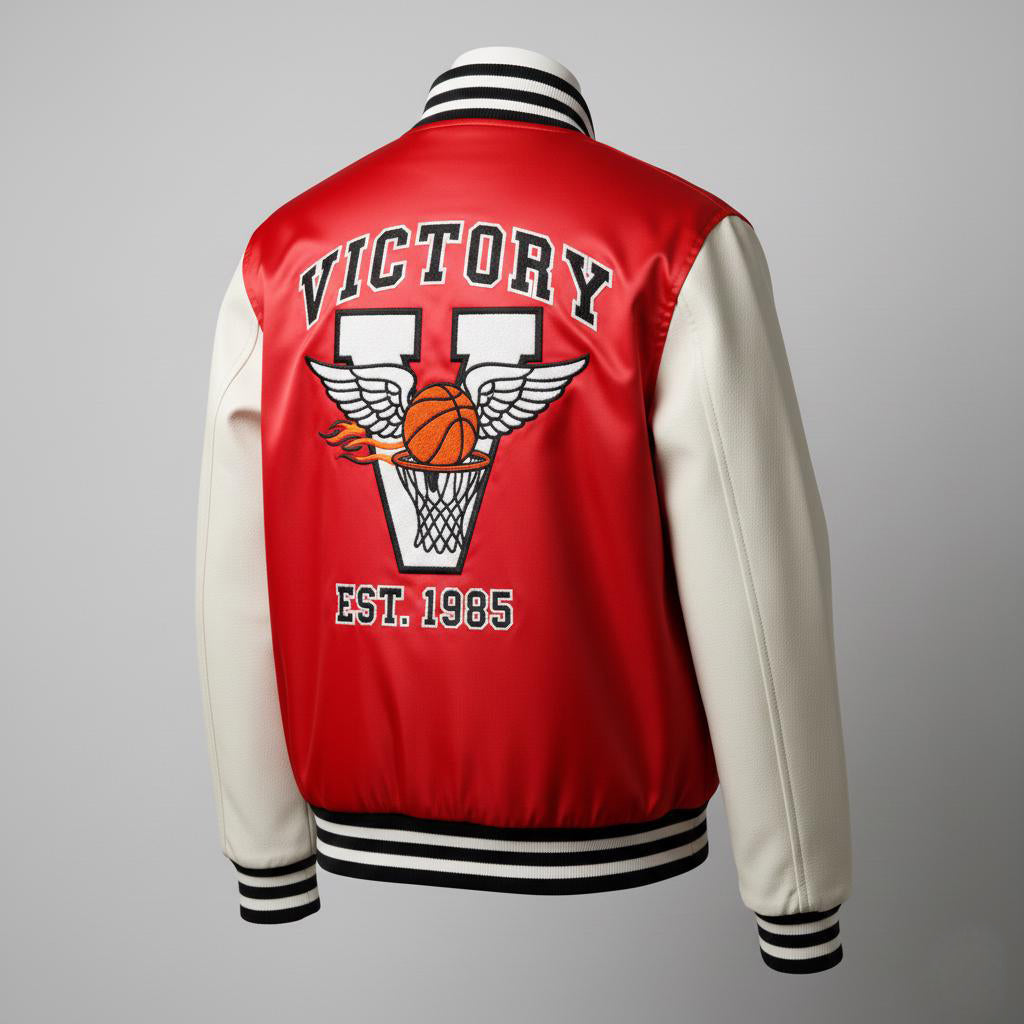 Custom Basketball Varsity Jacket – Patched College Style Coat