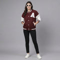 Maroon & White Women’s Winter Varsity Jacket