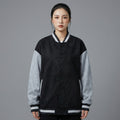 Black & Grey Women’s Varsity Bomber Jacket