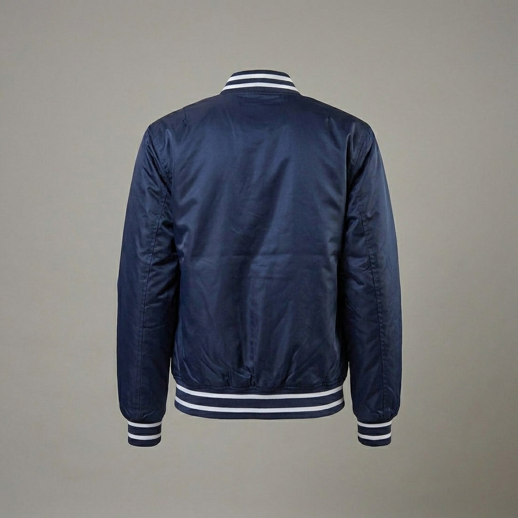 Full Navy Blue Women’s Varsity Jacket