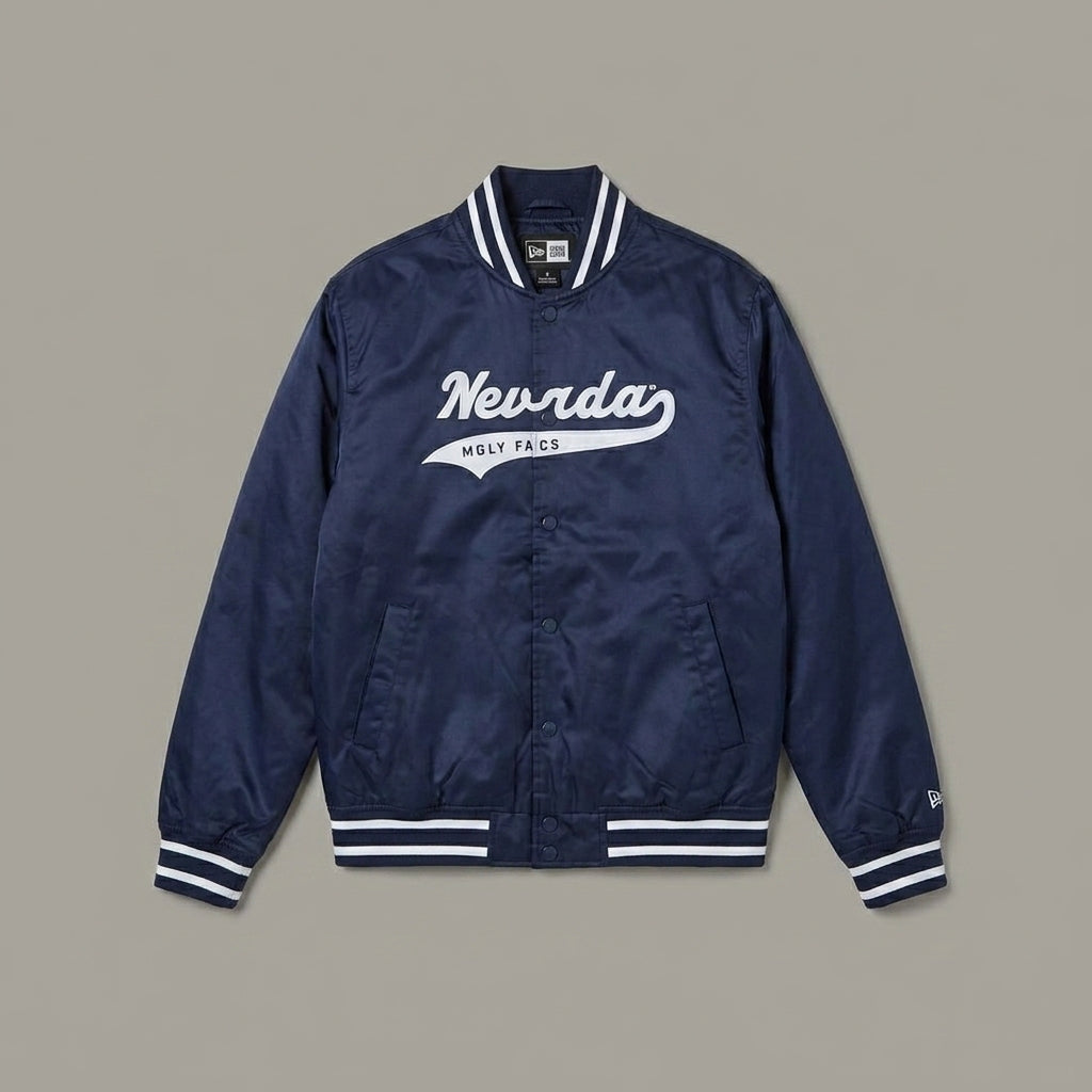 Full Navy Blue Women’s Varsity Jacket