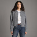 Grey Wave Modern Varsity Letterman Jacket