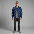 Men’s Blue Varsity Jacket – Classic Letterman Streetwear Style