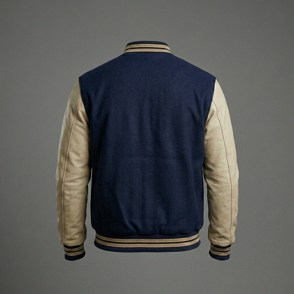 Men’s Slim Fit Varsity Bomber Jacket – Cotton Casual Streetwear Style