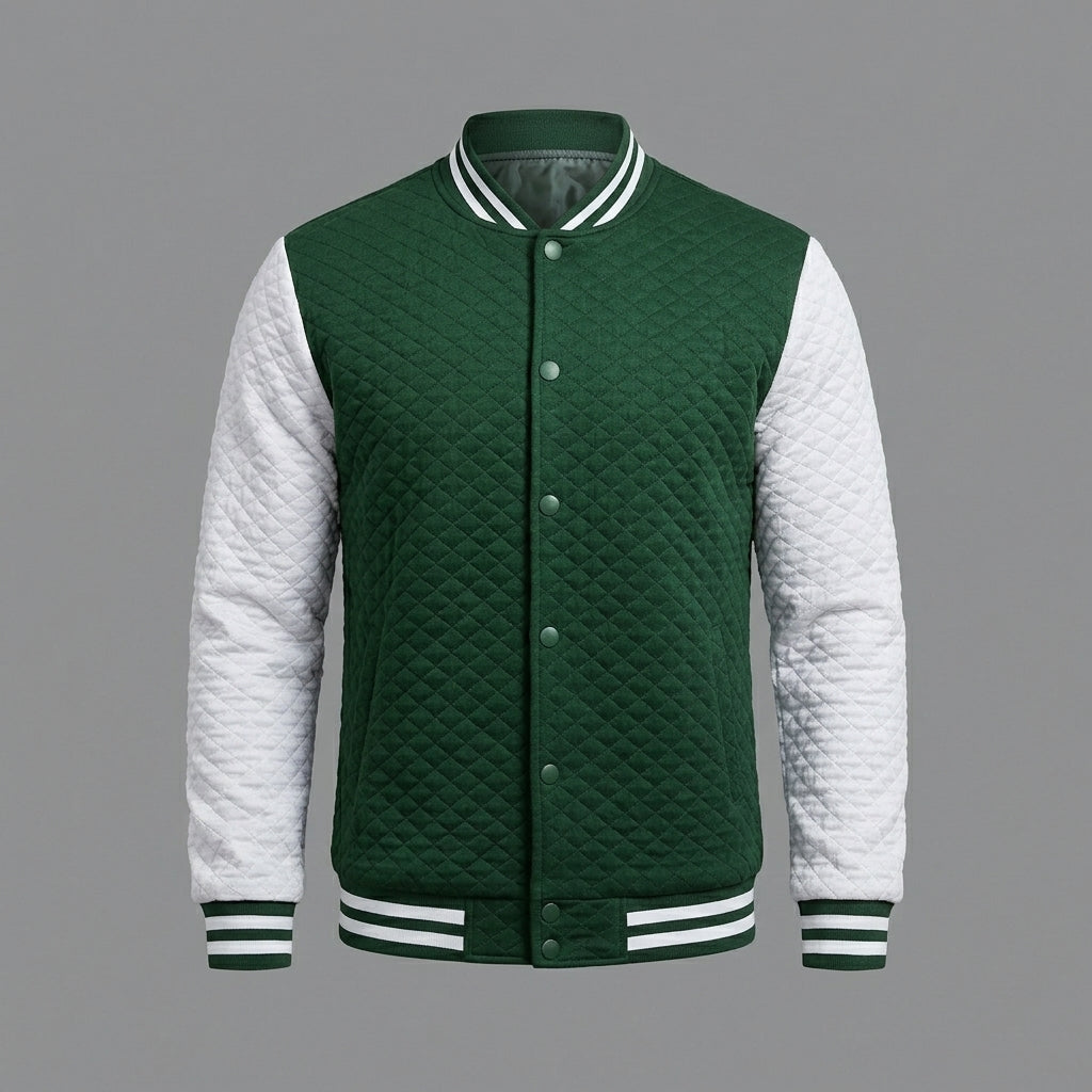 Men’s Lightweight Varsity Jacket – Casual Bomber Coat