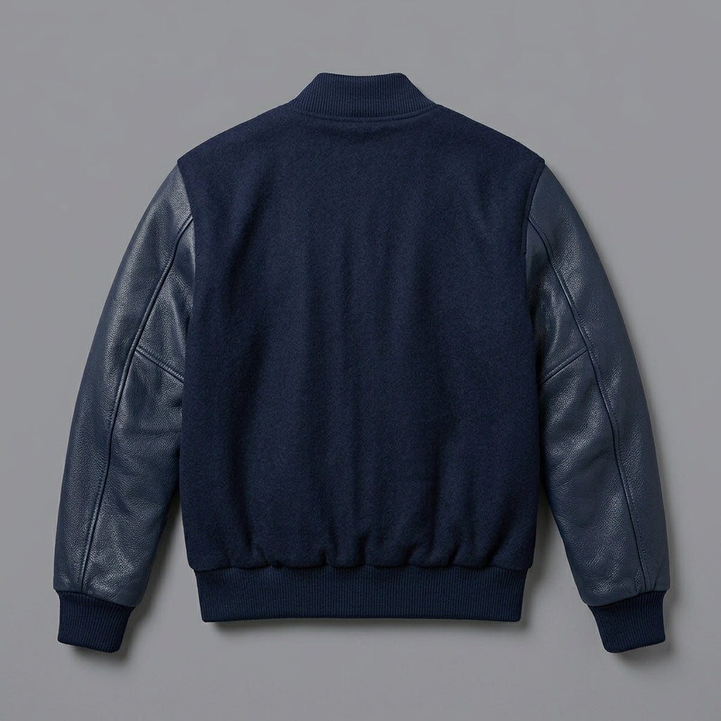 Men’s Letterman Varsity Bomber Jacket – Classic Style