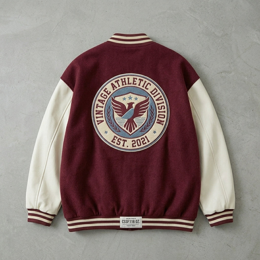 Men’s Oversized Vintage Graphic Baseball Jacket – Retro Streetwear StyleMen’s Oversized Vintage Graphic Baseball Jacket – Retro Streetwear Style