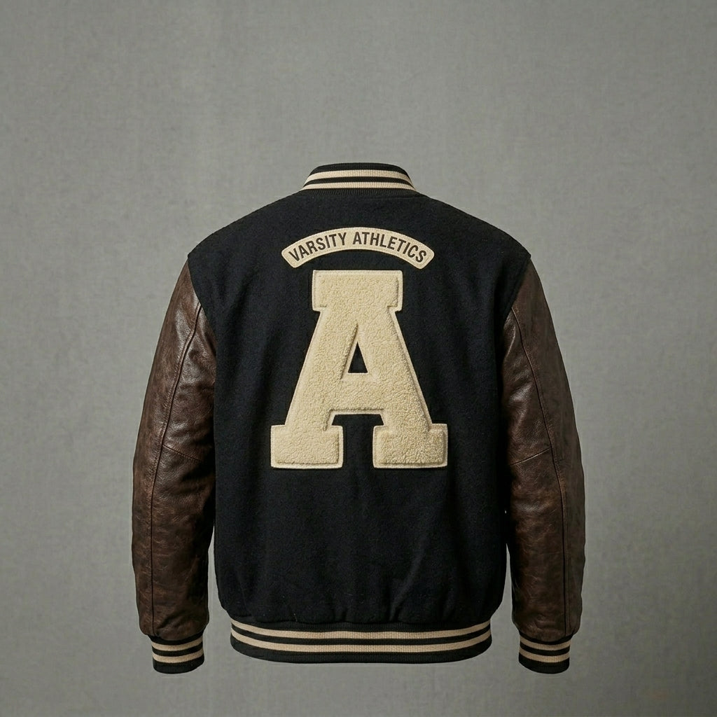 Men’s Vintage Varsity College Jacket – Baseball Bomber Style
