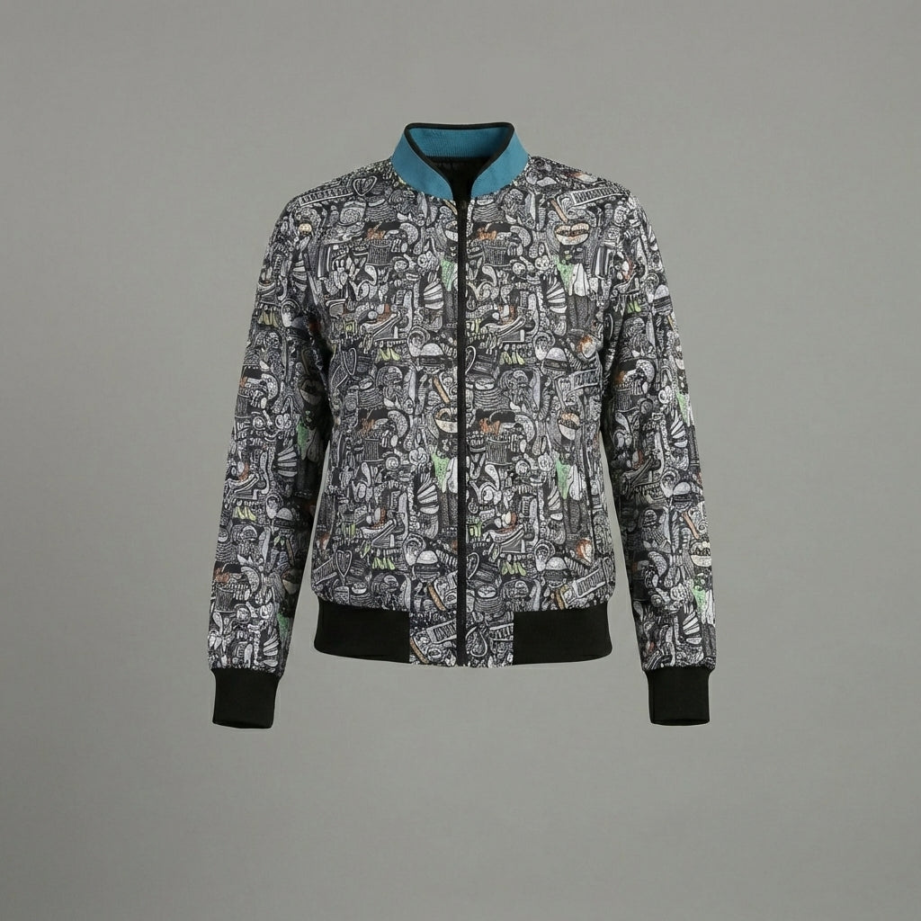 Aura Print Women’s Varsity Jacket