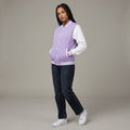 Lavender & White Classic Varsity Jacket