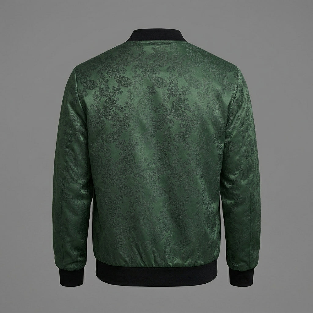 Men's Lightweight Bomber Jacket Long Sleeve Zip Up Windbreaker