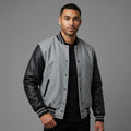 Men’s Vintage Brown Wool Varsity Jacket – Retro Letterman Style