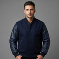 Men’s Letterman Varsity Bomber Jacket – Classic Style