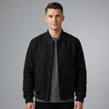 Men’s Black Wool Varsity Jacket – Personalized Letterman Bomber with Custom Logo