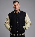 Men’s Classic Wool Leather Varsity Jacket
