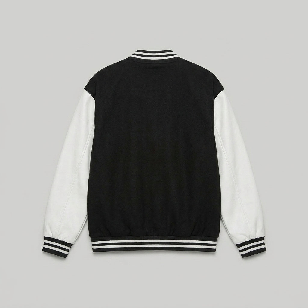 Midnight Ivory Women’s Varsity Jacket