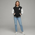 Midnight Ivory Women’s Varsity Jacket