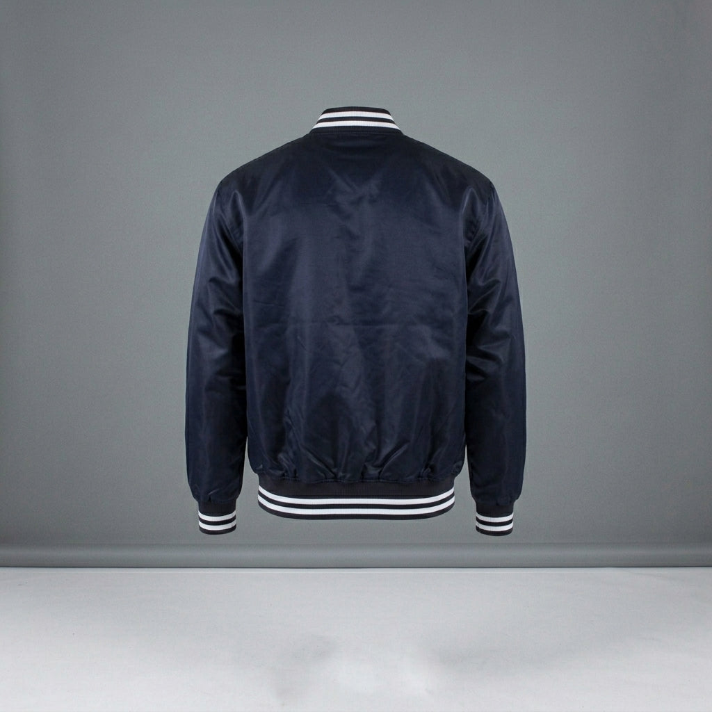 Midnight Navy Bomber Jacket – Athletic Fit Streetwear Outerwear