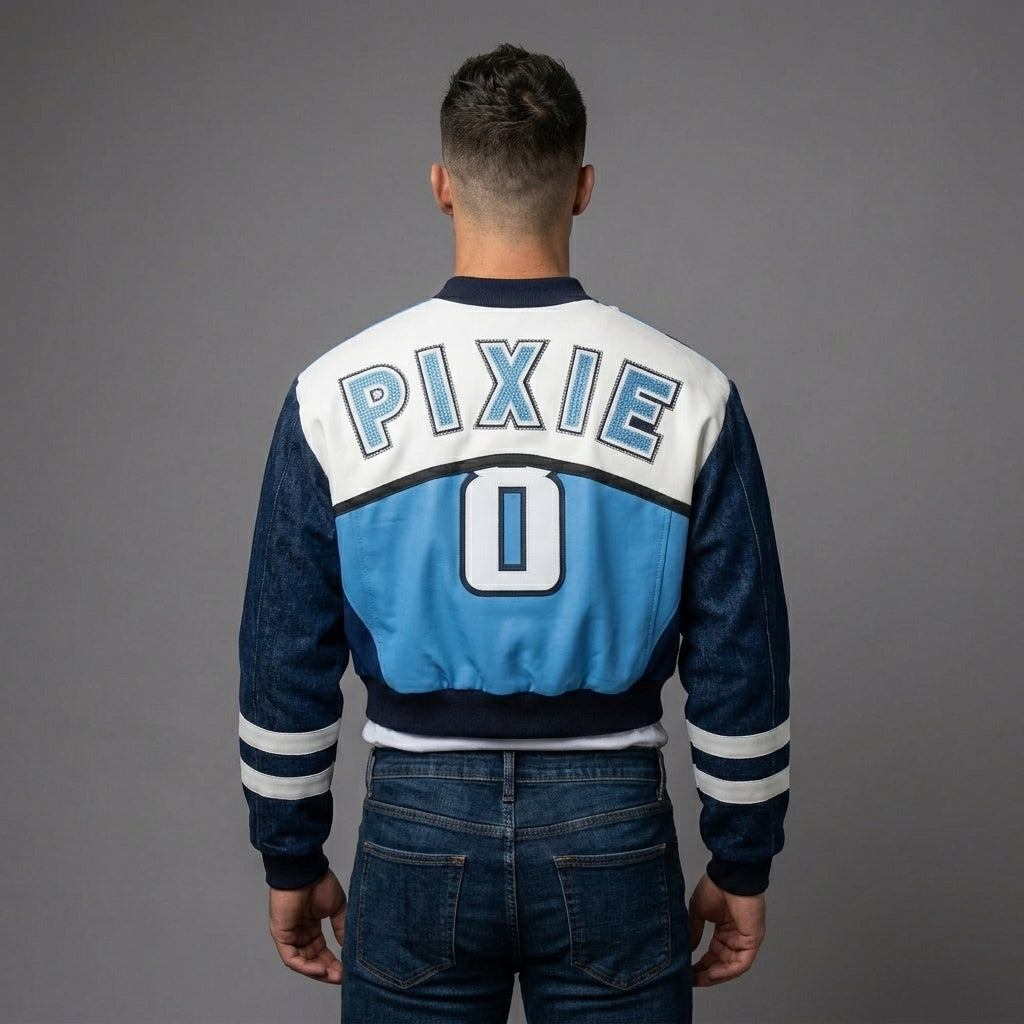 Men’s Retro Streetwear Varsity Jacket – Hip Hop Letterman Patch Style