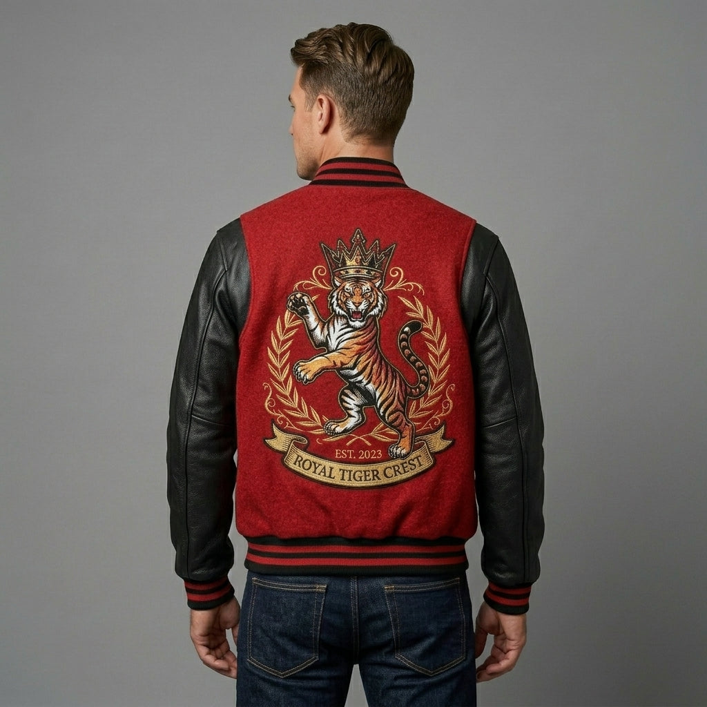 Men’s Retro Wool Varsity Letterman Jacket – College Streetwear